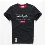 Camiseta de algodón para hombre, camiseta blanca y azul, camiseta | Ropa de hombre · Omeda.es
