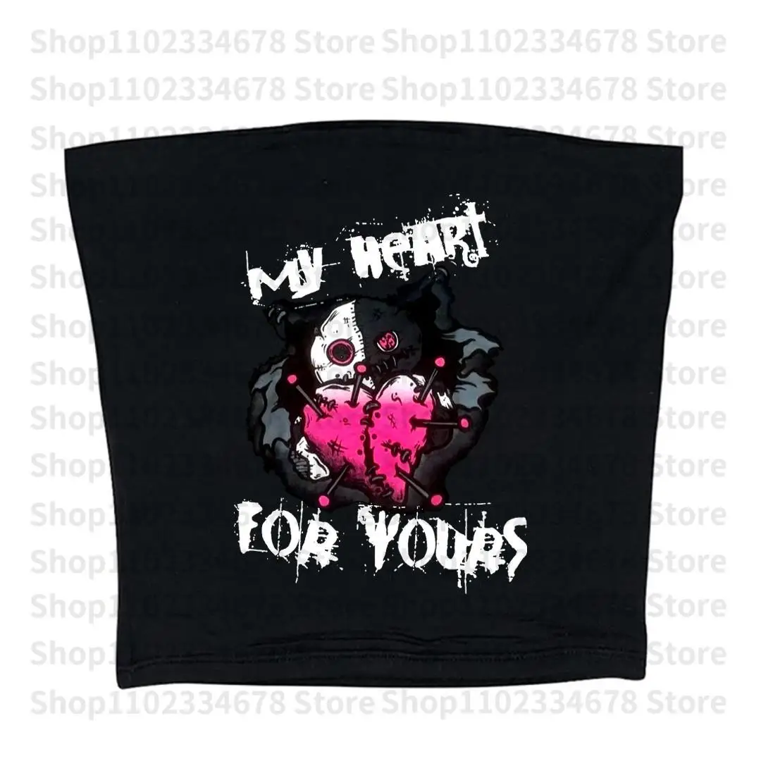 Camiseta corta con estampado gráfico ajustado para mujer, ropa de | Ropa de mujer · Omeda.es - Imagen 6