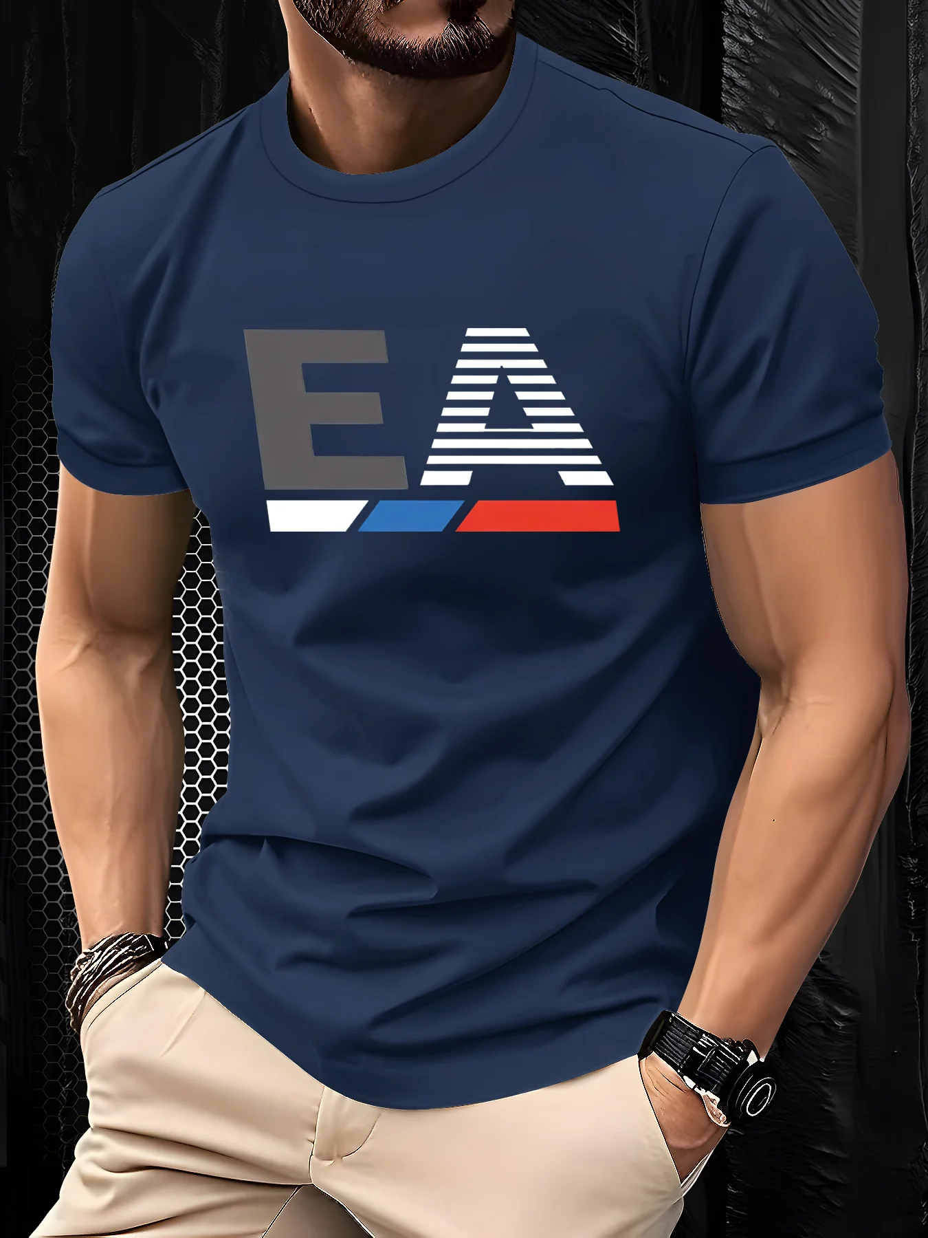 Camiseta gráfica para hombre, camiseta de poliéster suave | Ropa de hombre · Omeda.es - Imagen 9