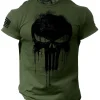 Camiseta para hombre con estampado 3D de calavera patriótica militar, | Ropa de hombre · Omeda.es