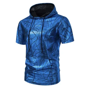 Camiseta de manga corta con capucha para hombre, camisa masculina de | Ropa de hombre · Omeda.es