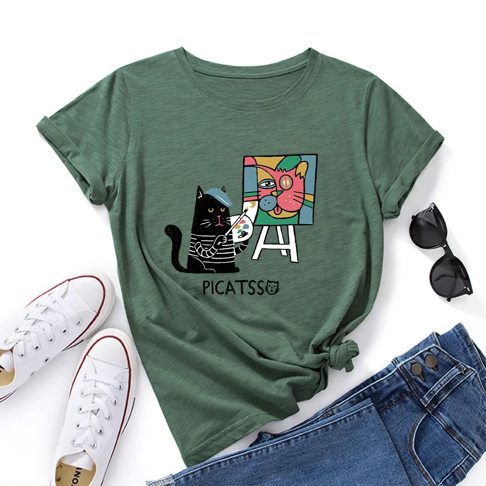 Camiseta de manga corta de gran tamaño para mujer, Camiseta estampada | Ropa de mujer · Omeda.es - Imagen 10