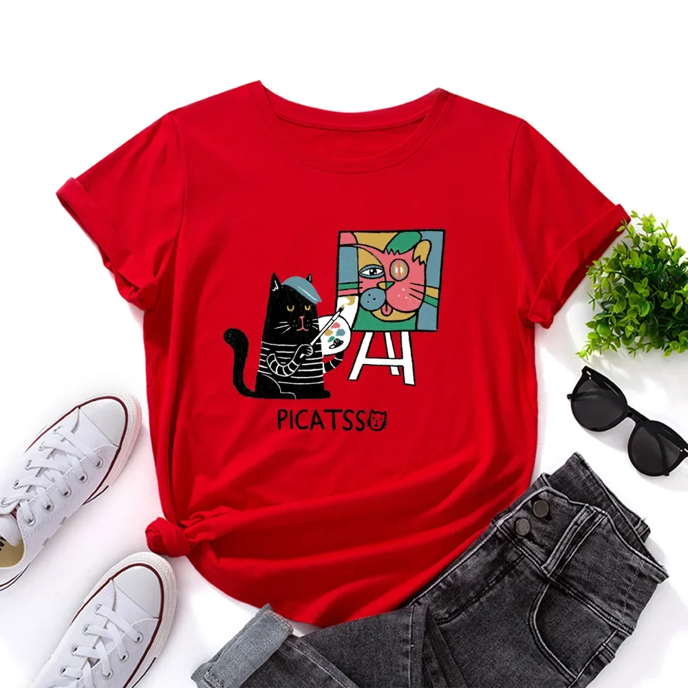 Camiseta de manga corta de gran tamaño para mujer, Camiseta estampada | Ropa de mujer · Omeda.es - Imagen 2