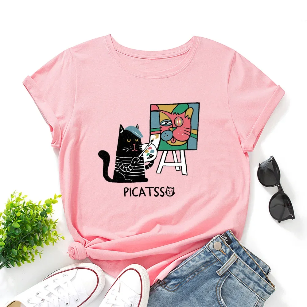 Camiseta de manga corta de gran tamaño para mujer, Camiseta estampada | Ropa de mujer · Omeda.es - Imagen 8
