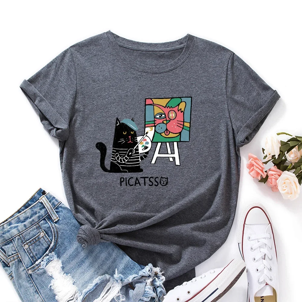 Camiseta de manga corta de gran tamaño para mujer, Camiseta estampada | Ropa de mujer · Omeda.es - Imagen 9
