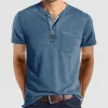 Camiseta de manga corta para hombre, camisa informal con cuello | Ropa de hombre · Omeda.es