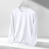Camiseta de manga larga para hombre, camisa informal de Color puro | Ropa de hombre · Omeda.es