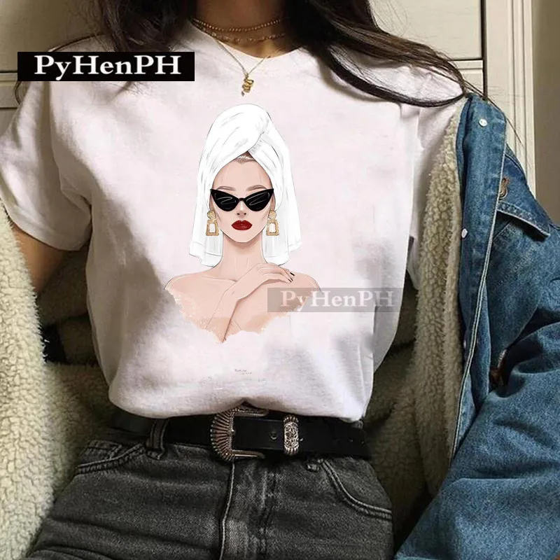 Camiseta de moda para chica, una elegante camiseta estampada de | Ropa de hombre · Omeda.es - Imagen 13