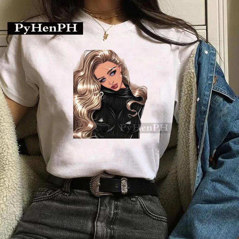 Camiseta de moda para chica, una elegante camiseta estampada de | Ropa de hombre · Omeda.es - Imagen 16