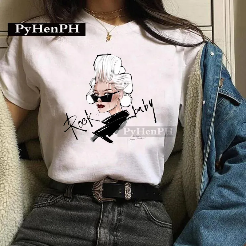 Camiseta de moda para chica, una elegante camiseta estampada de | Ropa de hombre · Omeda.es - Imagen 5