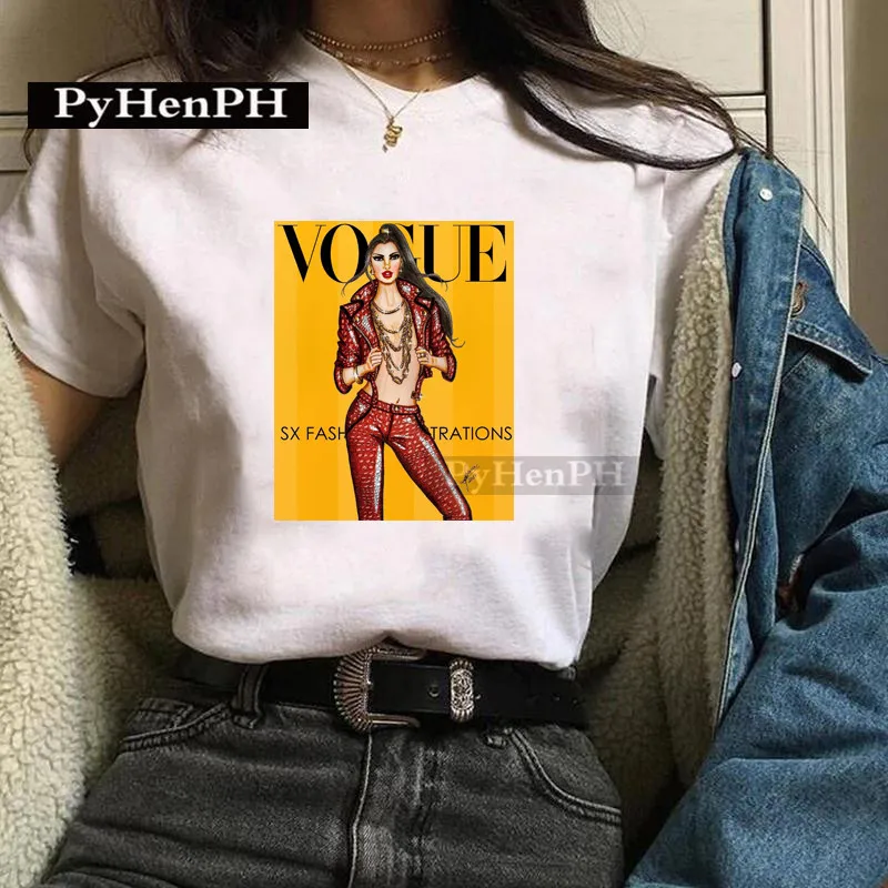 Camiseta de moda para chica, una elegante camiseta estampada de | Ropa de hombre · Omeda.es - Imagen 6