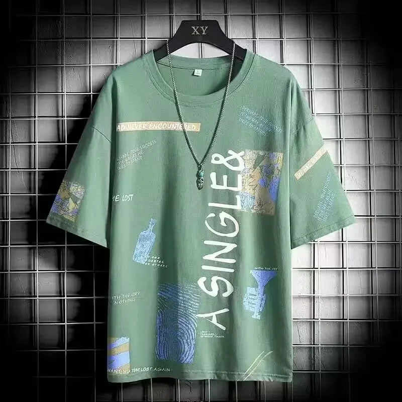 Camiseta de moda para hombre, camisa de cuello redondo, ropa de | Ropa de hombre · Omeda.es - Imagen 10