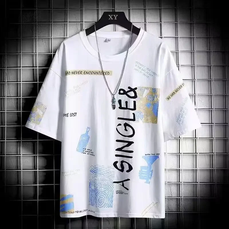 Camiseta de moda para hombre, camisa de cuello redondo, ropa de | Ropa de hombre · Omeda.es - Imagen 8