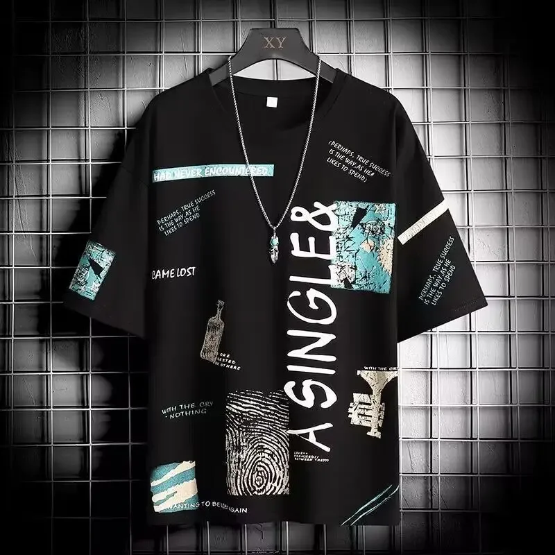 Camiseta de moda para hombre, camisa de cuello redondo, ropa de | Ropa de hombre · Omeda.es - Imagen 9