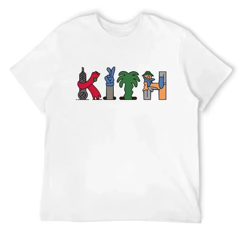 Camiseta de moda Sumemr para hombre, camiseta Popular Kith Grafitti, | Ropa de hombre · Omeda.es - Imagen 8