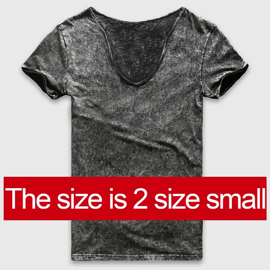 Camiseta de moda urbana para hombre, Camisa ajustada con cuello en V, | Ropa de hombre · Omeda.es - Imagen 18