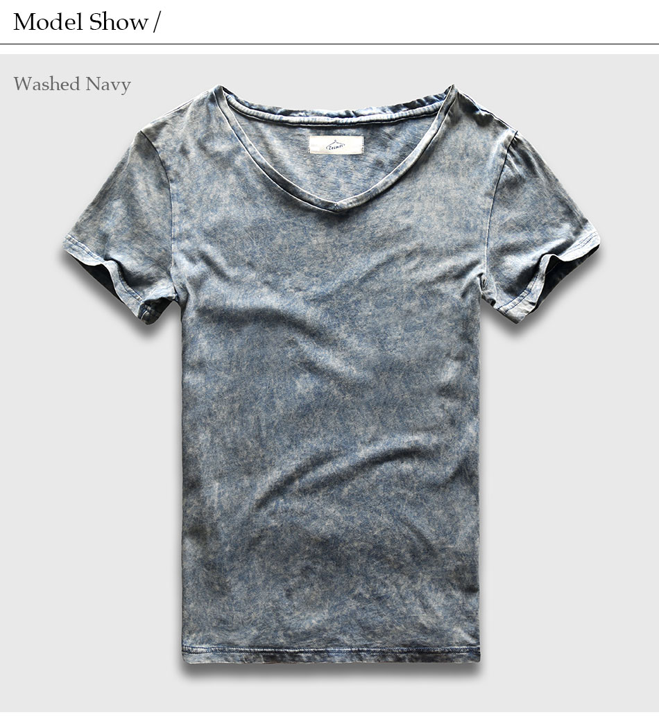 Camiseta de moda urbana para hombre, Camisa ajustada con cuello en V, | Ropa de hombre · Omeda.es - Imagen 6