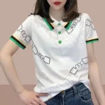 Camiseta mujer 100 ℅   Algodón gráfico holgado cuello Polo mujer ropa | Ropa de mujer · Omeda.es