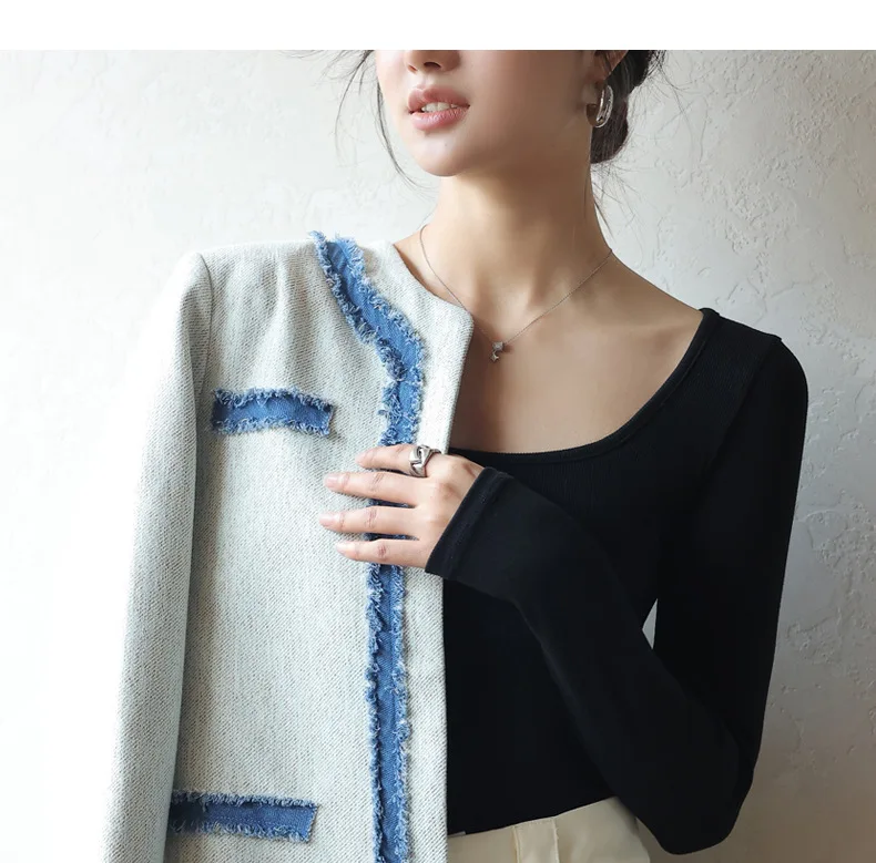 Camiseta de mujer 2025 Modal otoño camisa de fondo negro primavera | Ropa de mujer · Omeda.es - Imagen 15