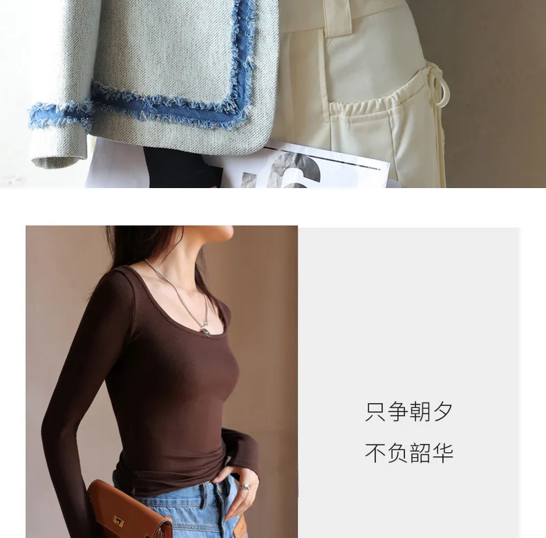 Camiseta de mujer 2025 Modal otoño camisa de fondo negro primavera | Ropa de mujer · Omeda.es - Imagen 16