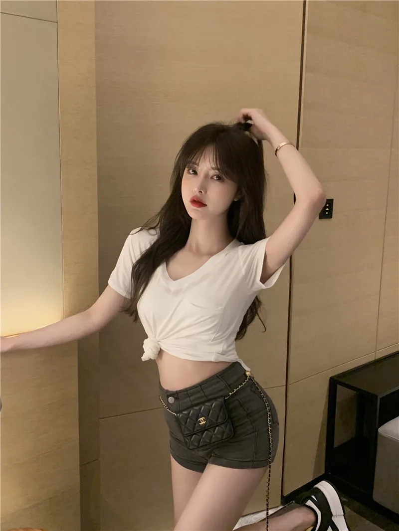 Camiseta para mujer 2025, novedad de verano, diseño con cuello en V, | Ropa de mujer · Omeda.es - Imagen 14