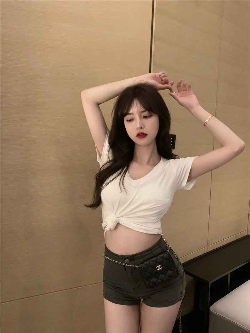 Camiseta para mujer 2025, novedad de verano, diseño con cuello en V, | Ropa de mujer · Omeda.es - Imagen 17