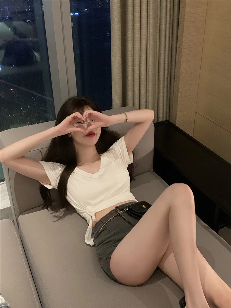 Camiseta para mujer 2025, novedad de verano, diseño con cuello en V, | Ropa de mujer · Omeda.es - Imagen 22