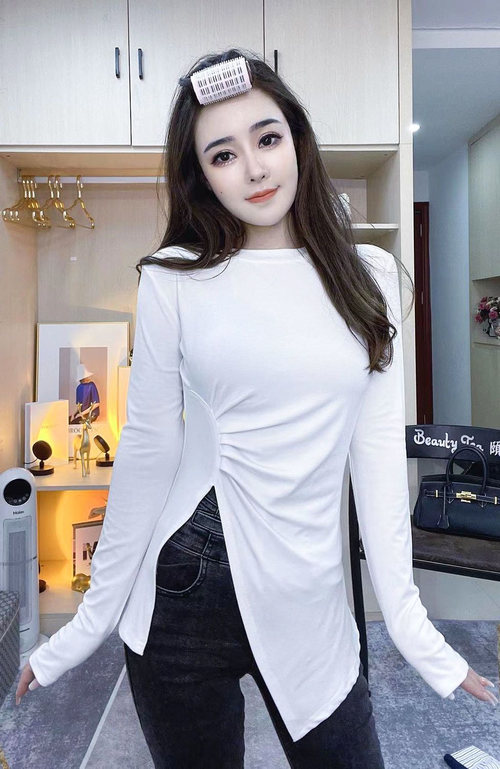 Camiseta de mujer 2025, ropa ajustada, Top negro Sexy para mujer, | Ropa de mujer · Omeda.es - Imagen 8