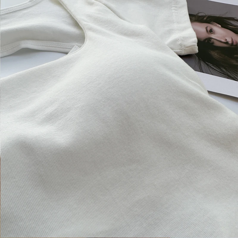 Camiseta para mujer, ropa con escote cuadrado, top corto de manga | Ropa de mujer · Omeda.es - Imagen 12