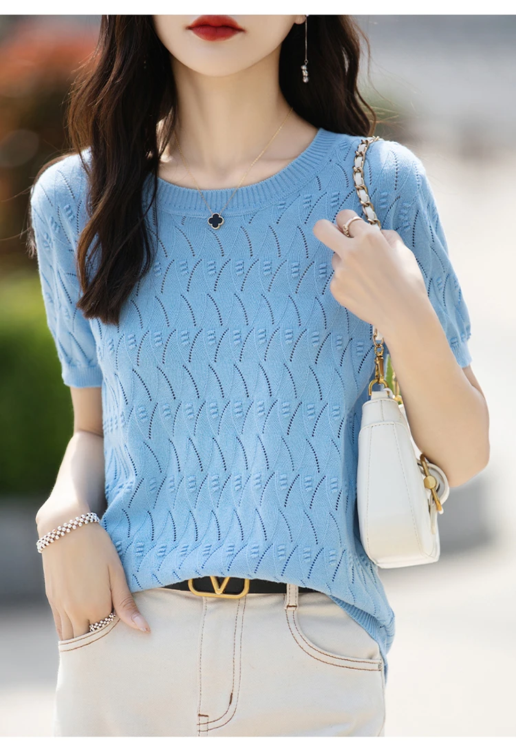 Camiseta de mujer, suéter de algodón 100% de verano, camiseta de | Ropa de mujer · Omeda.es - Imagen 19