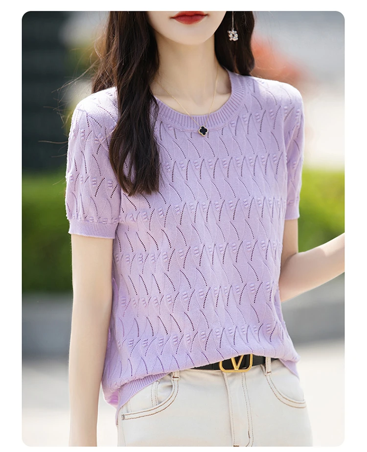 Camiseta de mujer, suéter de algodón 100% de verano, camiseta de | Ropa de mujer · Omeda.es - Imagen 21