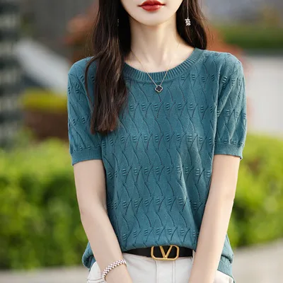 Camiseta de mujer, suéter de algodón 100% de verano, camiseta de | Ropa de mujer · Omeda.es - Imagen 24