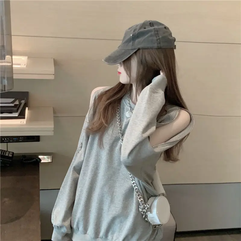 Camiseta de mujer, Top liso negro para mujer, camiseta holgada con | Ropa de mujer · Omeda.es - Imagen 11