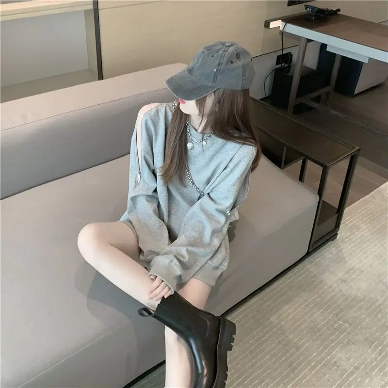 Camiseta de mujer, Top liso negro para mujer, camiseta holgada con | Ropa de mujer · Omeda.es - Imagen 12