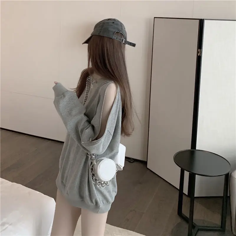 Camiseta de mujer, Top liso negro para mujer, camiseta holgada con | Ropa de mujer · Omeda.es - Imagen 6