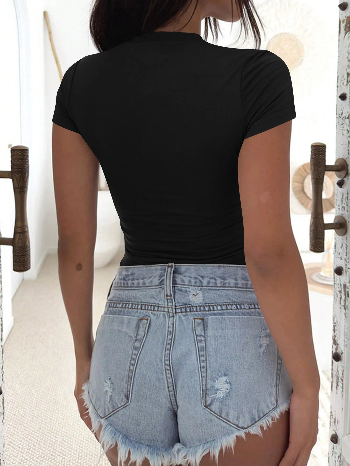 Camiseta para mujer, Top De verano ajustado a la moda, camiseta De | Ropa de mujer · Omeda.es - Imagen 14