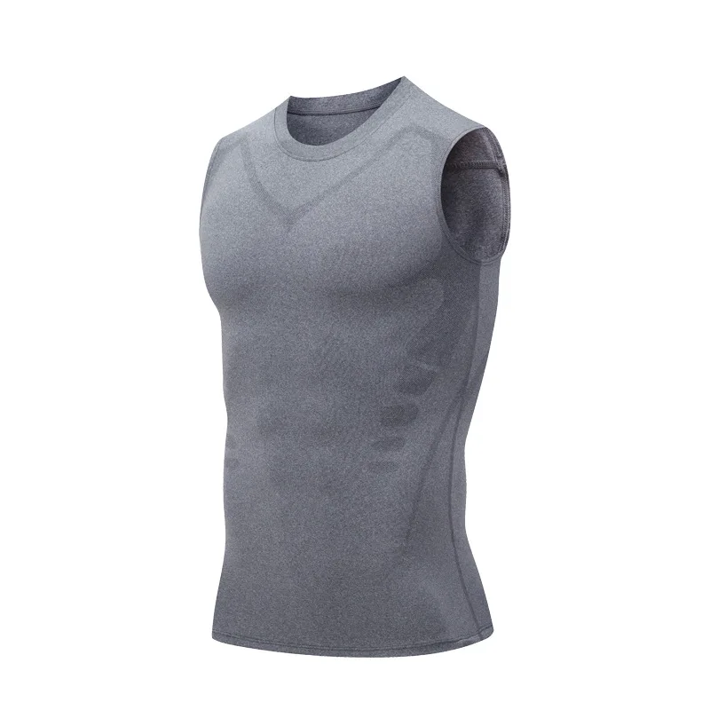 Camiseta sin mangas de compresión para hombre, camiseta de gimnasio | Ropa de hombre · Omeda.es - Imagen 14