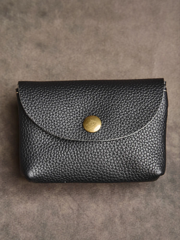 Cartera de cuero genuino con doble cremallera para hombre y mujer, | Accesorios de moda · Omeda.es - Imagen 16