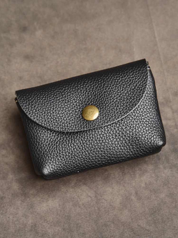 Cartera de cuero genuino con doble cremallera para hombre y mujer, | Accesorios de moda · Omeda.es - Imagen 17