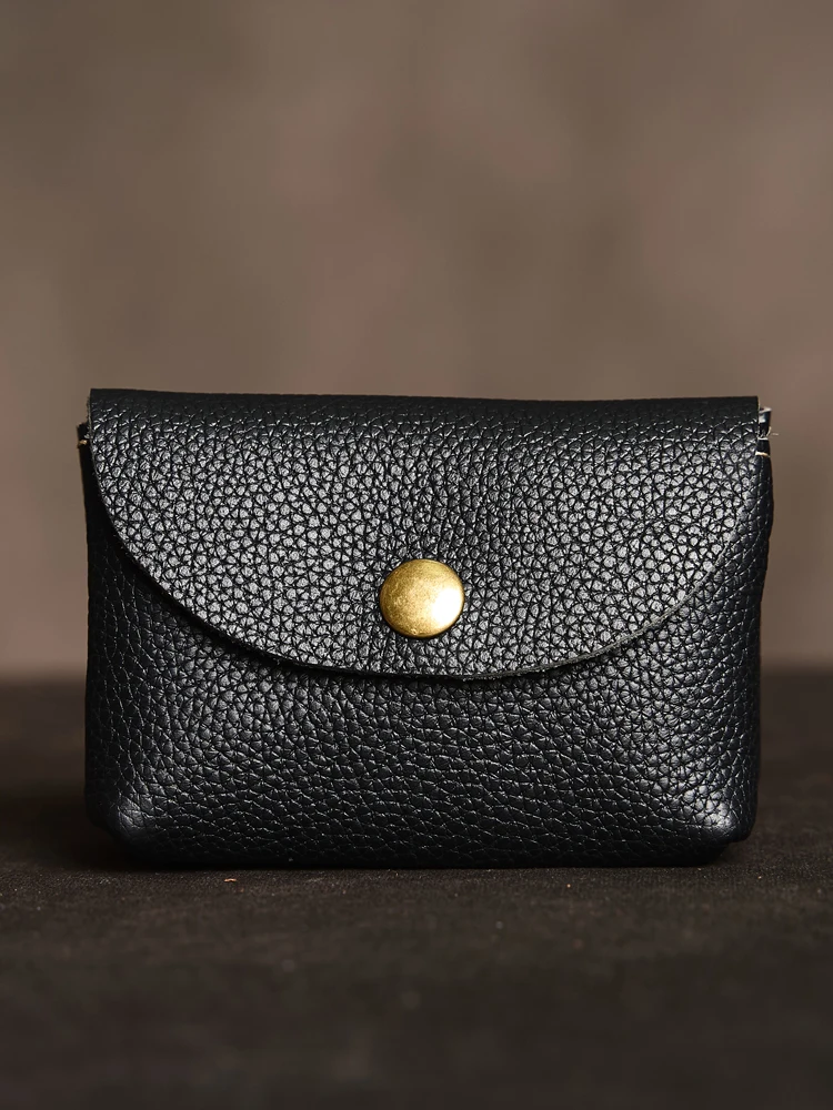 Cartera de cuero genuino con doble cremallera para hombre y mujer, | Accesorios de moda · Omeda.es - Imagen 19