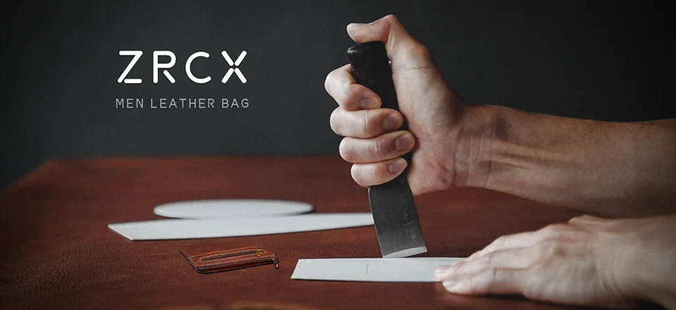 Cartera de cuero genuino con doble cremallera para hombre y mujer, | Accesorios de moda · Omeda.es - Imagen 2