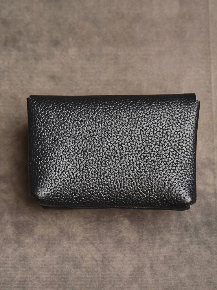 Cartera de cuero genuino con doble cremallera para hombre y mujer, | Accesorios de moda · Omeda.es - Imagen 21