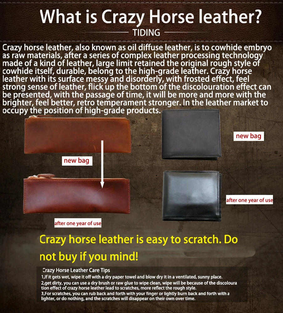 Cartera de cuero genuino con doble cremallera para hombre y mujer, | Accesorios de moda · Omeda.es - Imagen 23