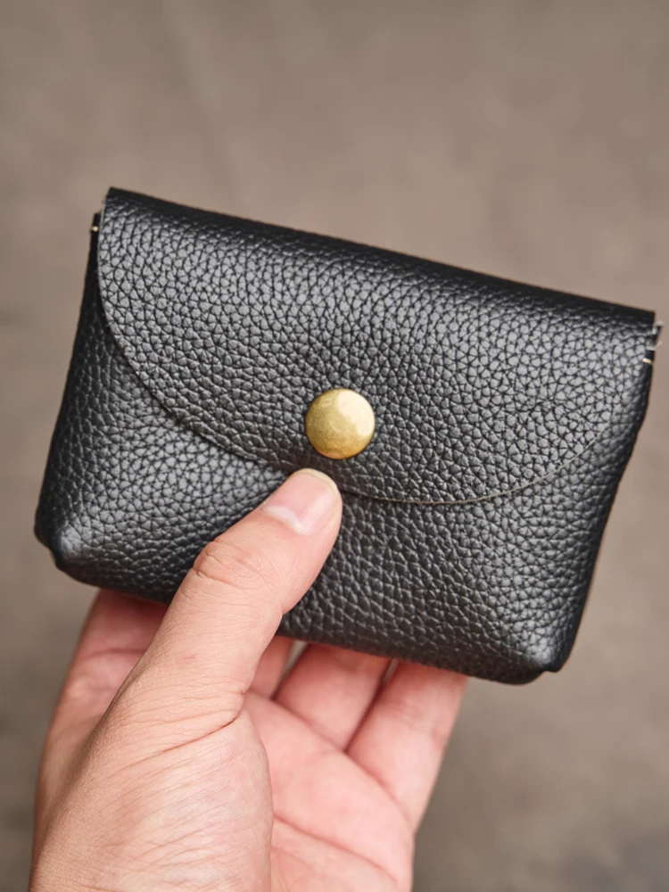 Cartera de cuero genuino con doble cremallera para hombre y mujer, | Accesorios de moda · Omeda.es - Imagen 26