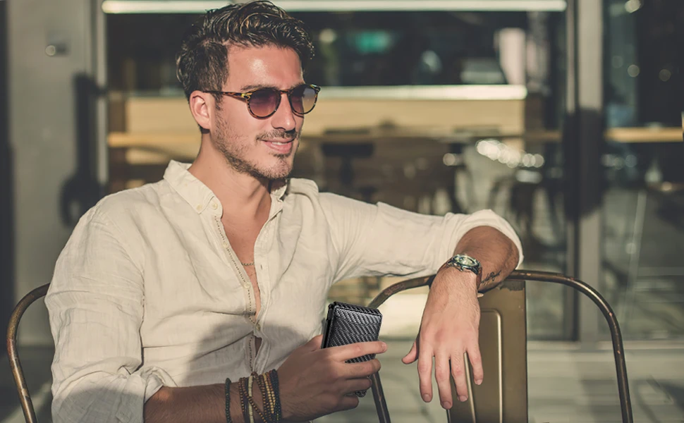 Cartera para hombre, cartera minimalista para hombre de 9 a 13 | Accesorios de moda · Omeda.es - Imagen 4