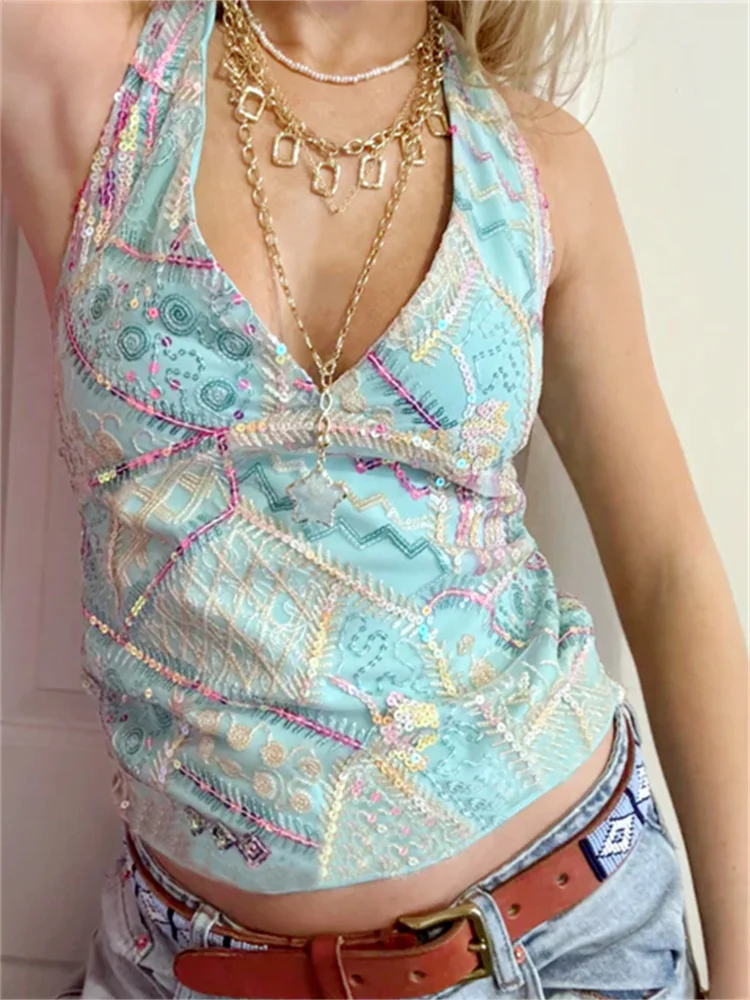 Chaleco ajustado sin mangas con cuello en V y espalda descubierta con | Ropa de mujer · Omeda.es