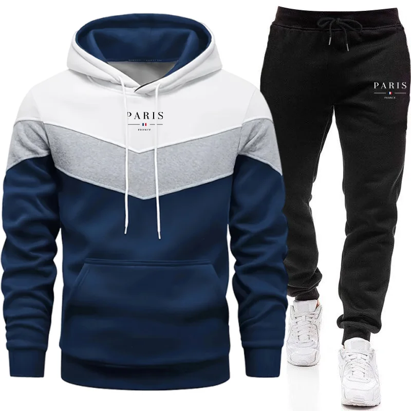 Chándal para hombre, sudaderas informales con estampado Tricolor, | Ropa de hombre · Omeda.es - Imagen 4