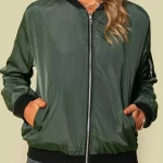 Chaqueta Bomber informal para mujer, abrigo de primavera de Color | Ropa de mujer · Omeda.es