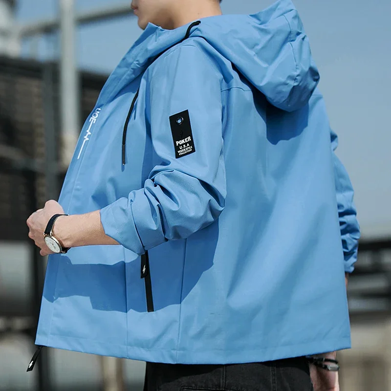 Chaqueta con capucha para hombre, abrigo informal fino, transpirable, | Ropa de hombre · Omeda.es - Imagen 20