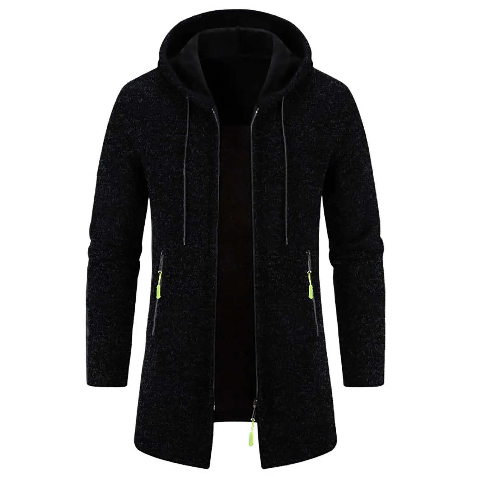 Chaqueta con capucha para hombre, suéter de lana fina de longitud | Ropa de hombre · Omeda.es - Imagen 16